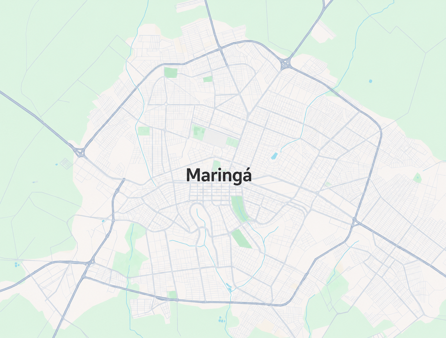 Mapa de Maring&aacute; e regi&atilde;o atendida pela assist&ecirc;ncia especializada Midea